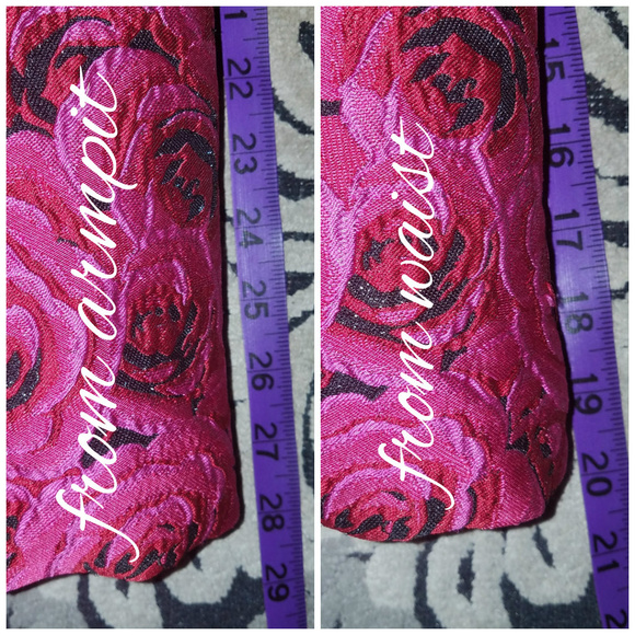 Taylor Sleeveless Rose Pattern Dress w/ Pockets - Picture 8 of 8